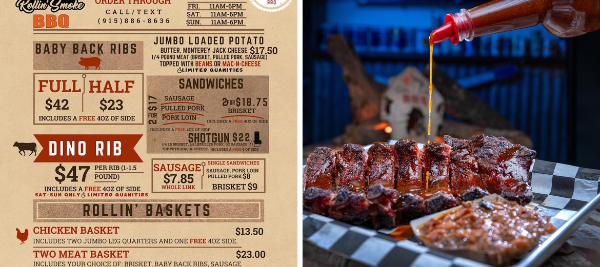 Rollin' Smoke BBQ Menu