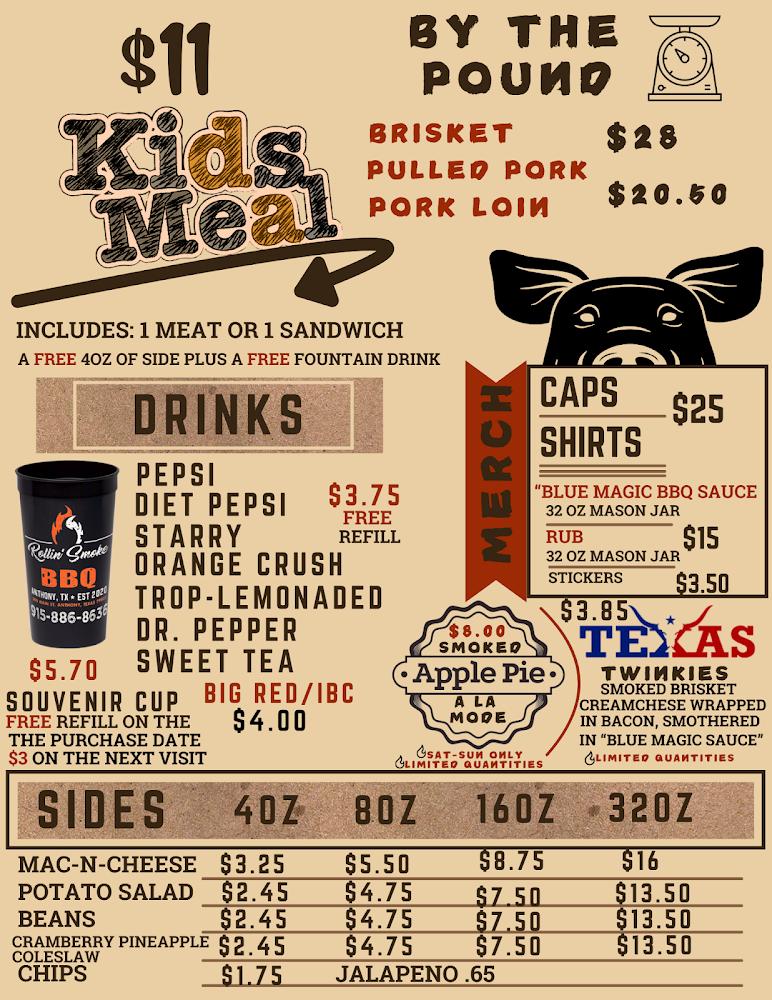 Rollin' Smoke BBQ Menu image 2